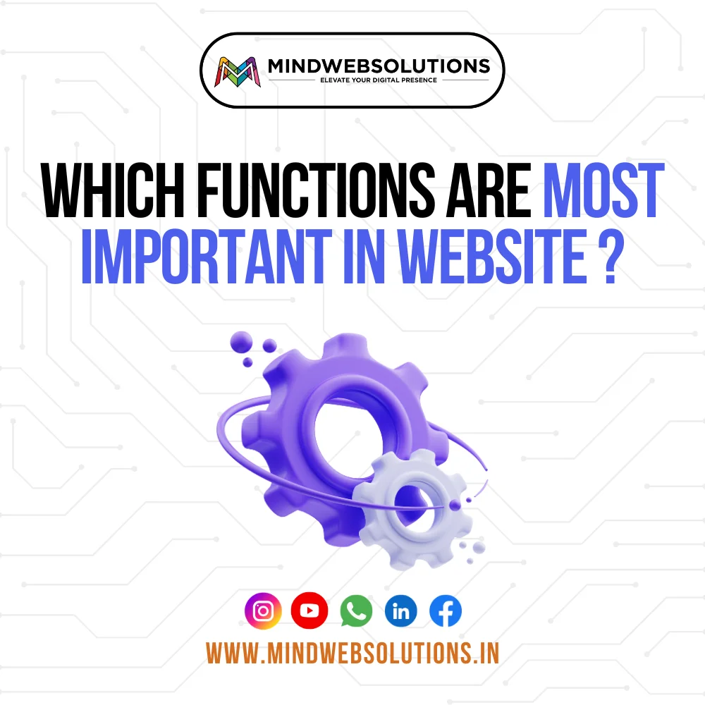 these functions are most important in website