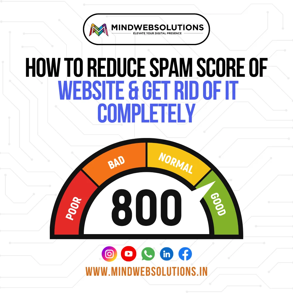 how to reduce spam score of a website