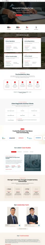 MWS Portfolio DoubleEntry Website