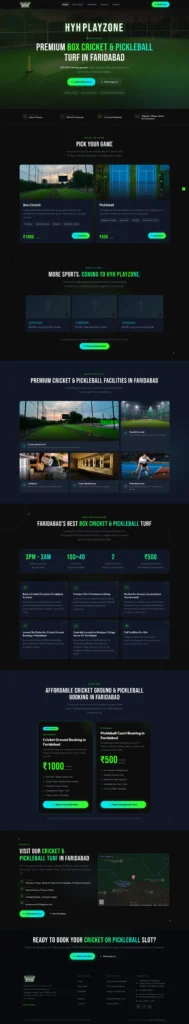 MWS Portfolio HYH Playzone Website