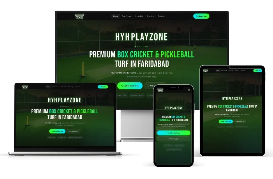 MWS Portfolio HYH Playzone Website