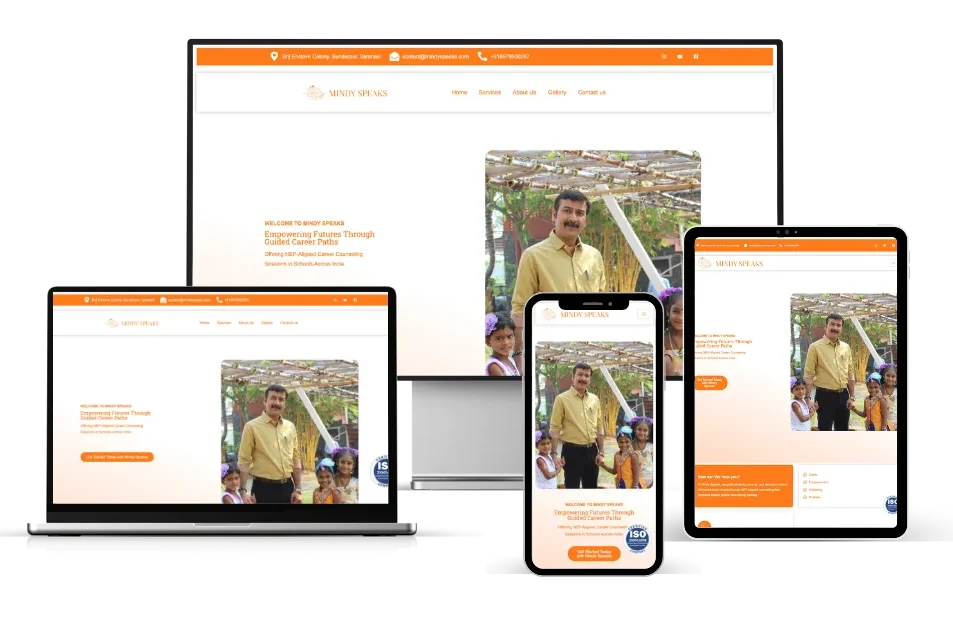 MWS Portfolio Mindy Speaks Website