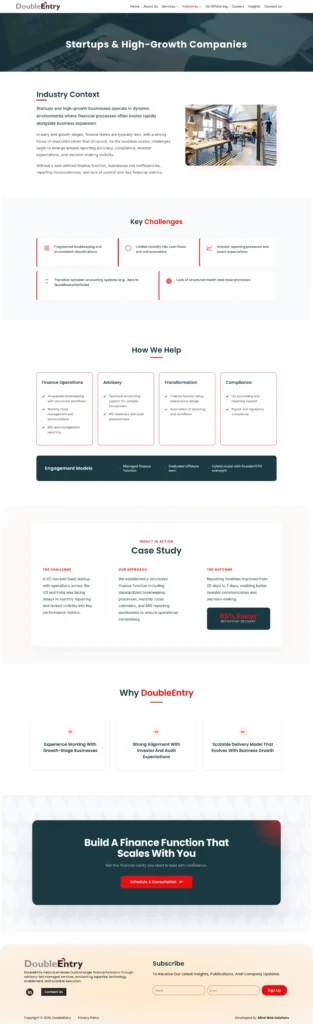 MWS Portfolio DoubleEntry Website