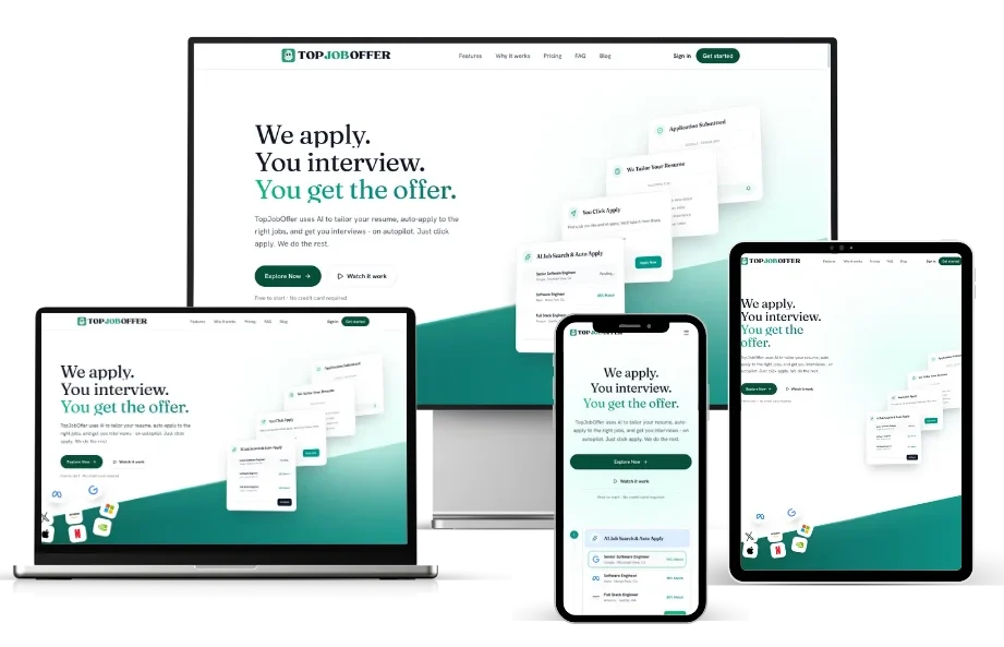 MWS Portfolio TopJobOffer Website